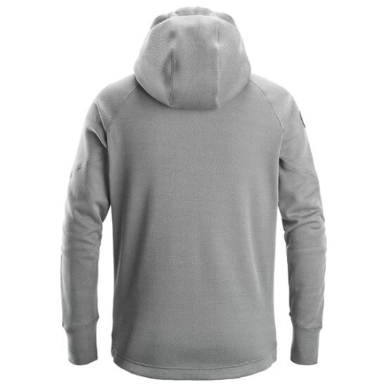 Snickers 8041 FlexiWork Fleece Full-Zip Hoodie, Grey Black - Image 4
