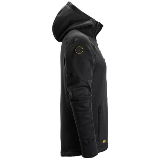 Snickers 8041 FlexiWork Fleece Full-Zip Hoodie, Black - Image 4