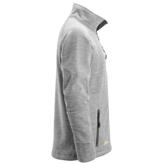 Snickers 8042 FlexiWork Fleece Jacket, Grey Black - Image 4