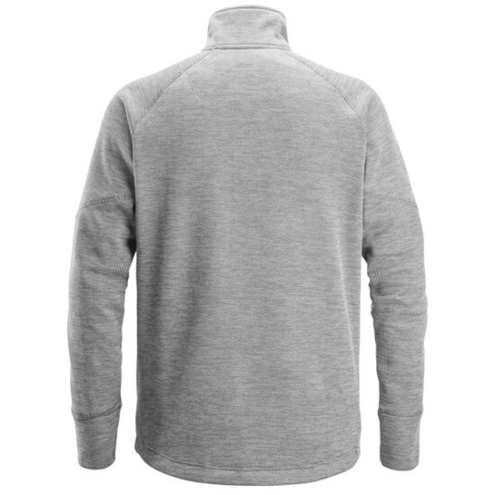 Snickers 8042 FlexiWork Fleece Jacket, Grey Black - Image 2