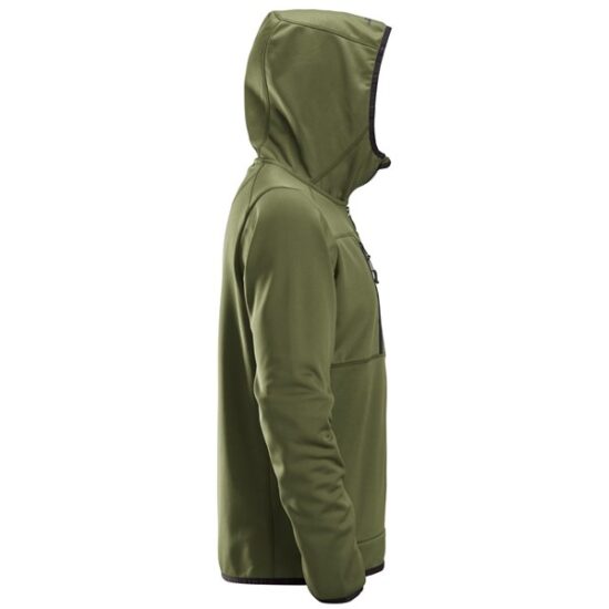 Snickers 8058 AllroundWork Full Zip Fleece Hoodie, Khaki - Image 4