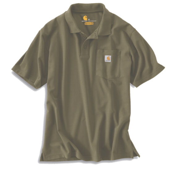 Carhartt K570 LooseFit MediumWeight Pocket Polo Shirt, Moss Green