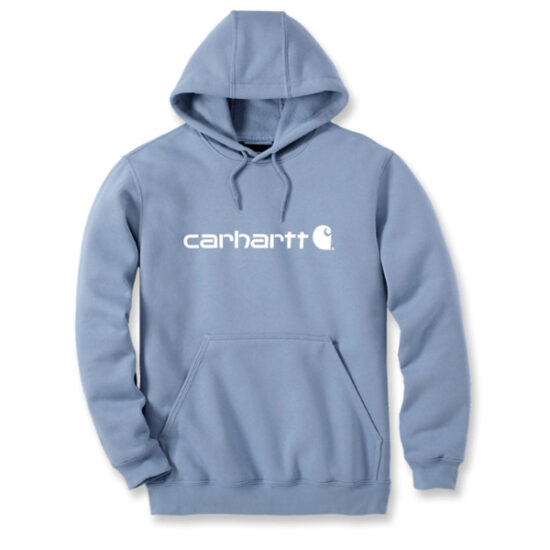 Carhartt TS0074 Loose Fit Mediumweight Logo Graphic Sweatshirt, Skystone Blue