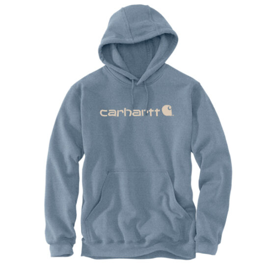 Carhartt TS0074 Loose Fit Mediumweight Logo Graphic Sweatshirt, Thundercloud Heather
