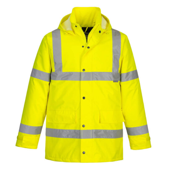 Portwest S460 Hi-Vis Yellow Winter Traffic Jacket
