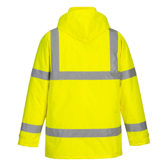 Portwest S460 Hi-Vis Yellow Winter Traffic Jacket - Image 2